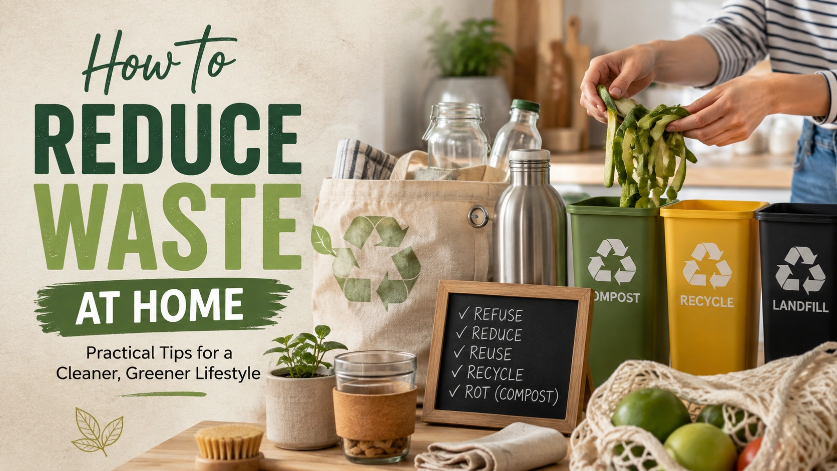 How to Reduce Waste at Home Tips: A Practical Guide to Creating Less Rubbish