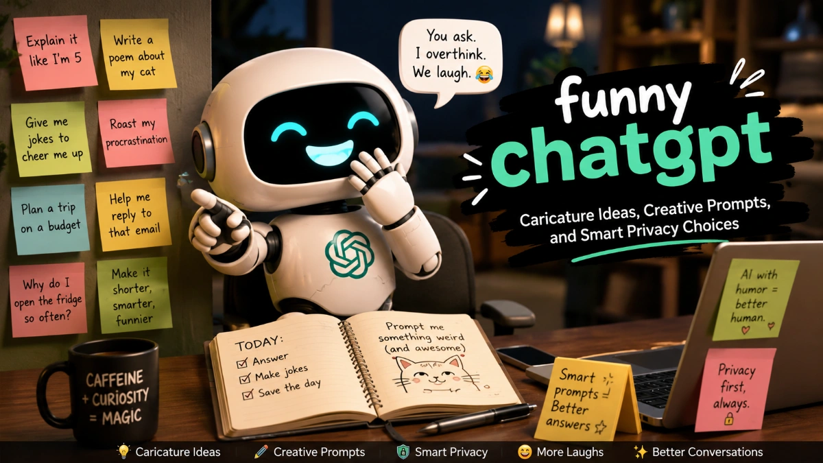 Funny Chatgpt: Caricature Ideas, Creative Prompts, and Smart Privacy Choices