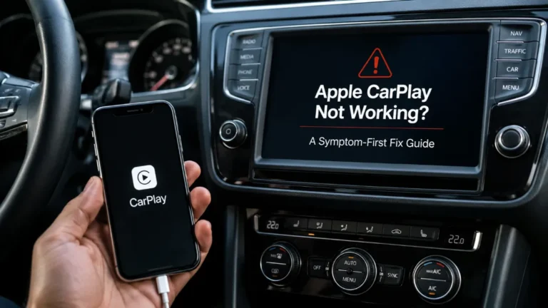 Apple CarPlay Not Working: A Symptom-First Fix Guide
