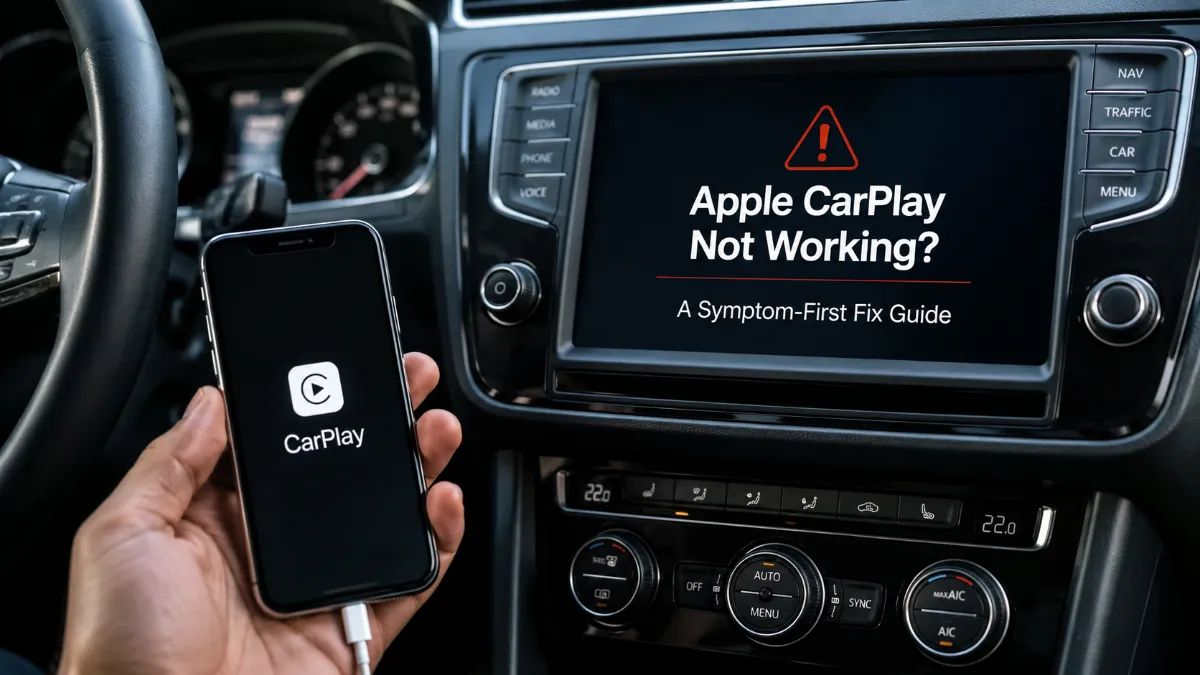 Apple CarPlay Not Working: A Symptom-First Fix Guide