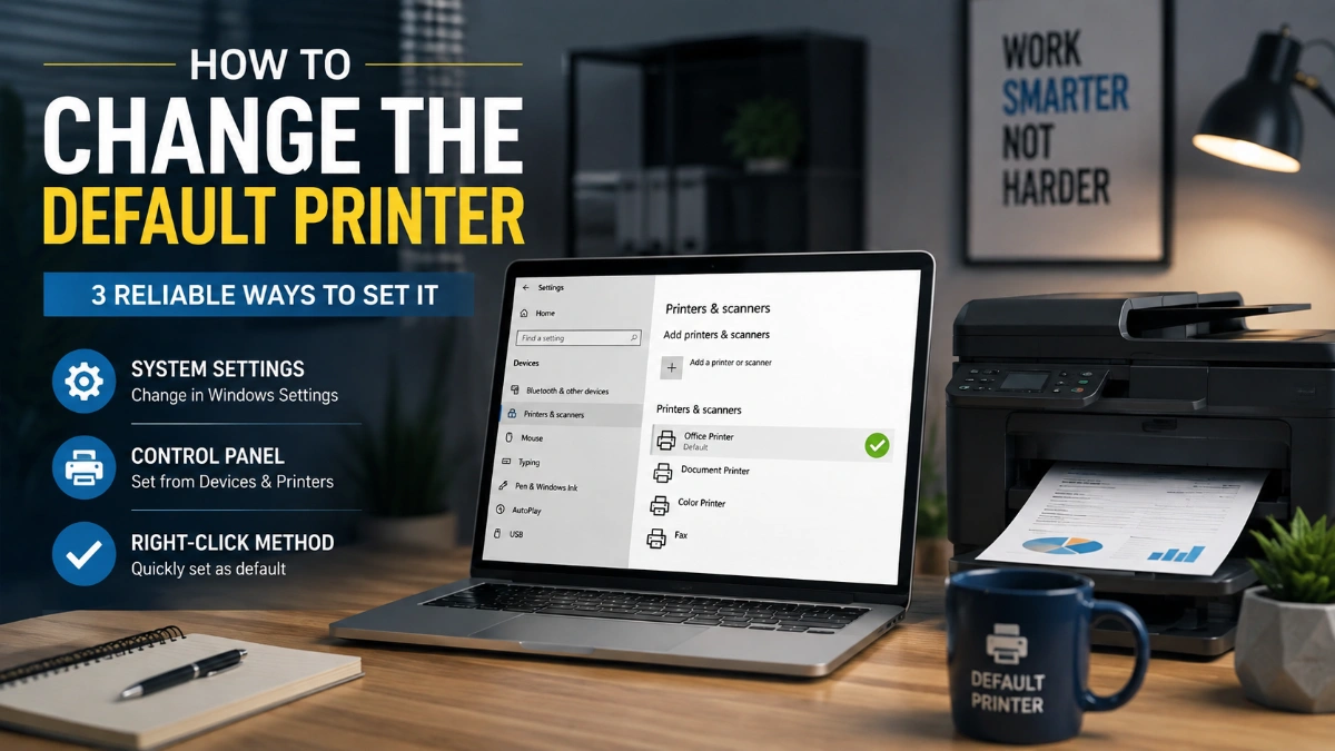 How to Change The Default Printer : 3 Reliable Ways to Set It